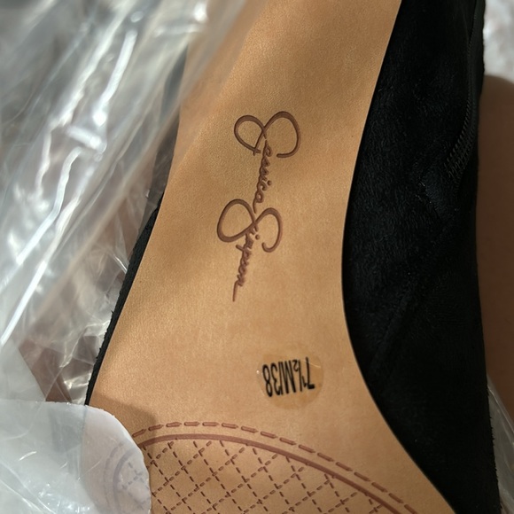 Jessica Simpson black Semaja Faux Suede Pointed Toe Booties 7.5 - Picture 14 of 14